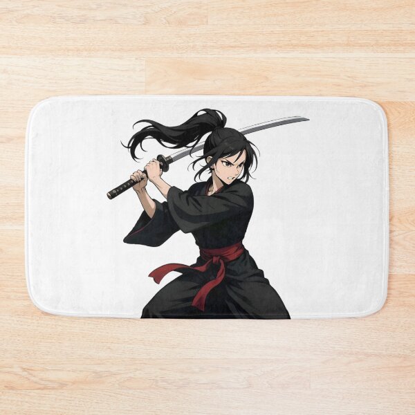 Item preview, Young Vigorous Girl Student Samurai with Katana – Japanese Warrior Girl Art designed and sold by Lag-Threads.