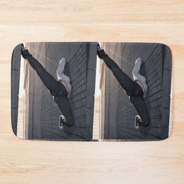 Item preview, Illustration - Urban Acrobat, Dynamic Movement in Cityscape designed and sold by AnimeShin.