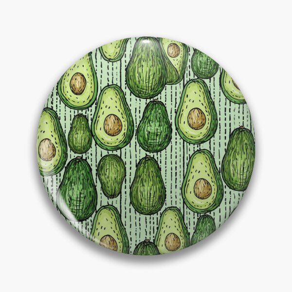 Item preview, Fresh Green Avocado Halves Cute Crayon Pattern designed and sold by VectorForge.