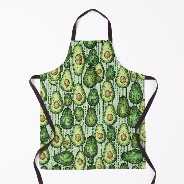 Item preview, Fresh Green Avocado Halves Cute Crayon Pattern designed and sold by VectorForge.