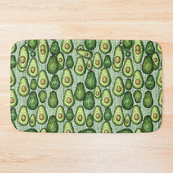 Item preview, Fresh Green Avocado Halves Cute Crayon Pattern designed and sold by VectorForge.