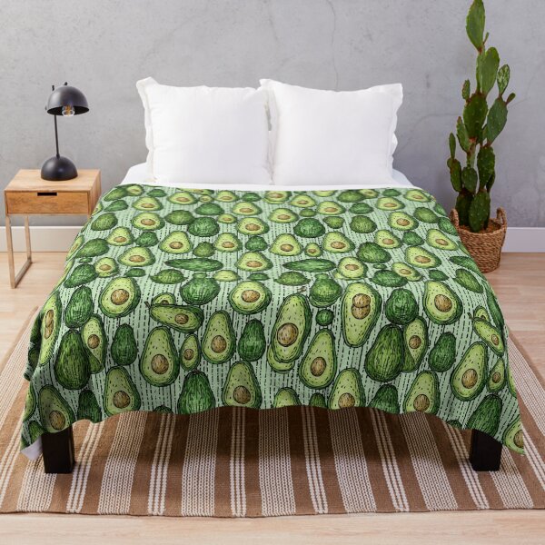 Item preview, Fresh Green Avocado Halves Cute Crayon Pattern designed and sold by VectorForge.