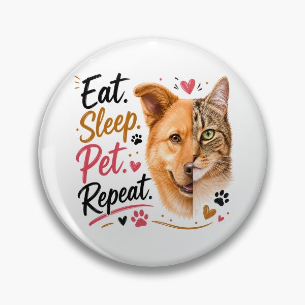 Item preview, Eat. Sleep. Pet. Repeat. designed and sold by KrithigaArts.