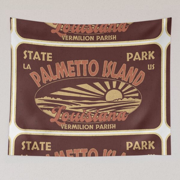 Item preview, Palmetto Island State Park, Vermilion Parish, Louisiana, badge design designed and sold by Wanderful-roads.