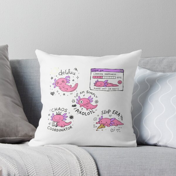 Item preview, Chaotic Axolotl Sticker Pack | Funny Gen Z Meme Axolotl Stickers | Anti-Design Kawaii Sticker Collection designed and sold by Obinne.