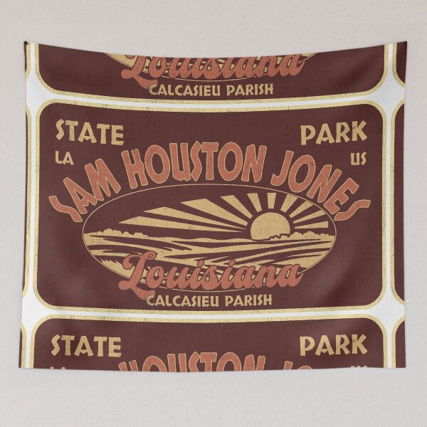 Item preview, Sam Houston Jones State Park, Calcasieu Parish, Louisiana, badge design designed and sold by Wanderful-roads.