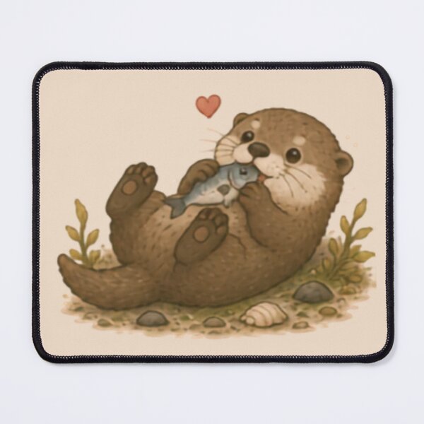 Item preview, Fishy Feast Otter designed and sold by MellowMunchkins.