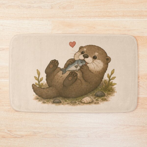 Item preview, Fishy Feast Otter designed and sold by MellowMunchkins.