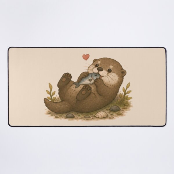 Item preview, Fishy Feast Otter designed and sold by MellowMunchkins.