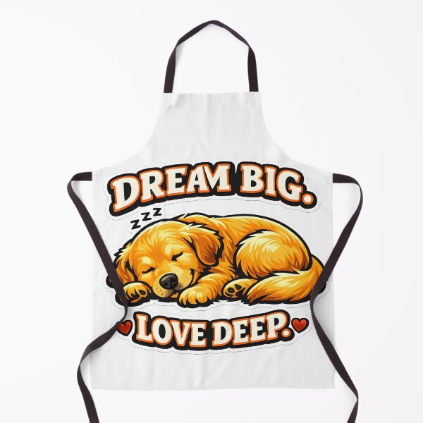 Item preview, Dream Big Love Deep – Cute Sleeping Golden Retriever Dog Lover Design designed and sold by Sahil Randhawa.