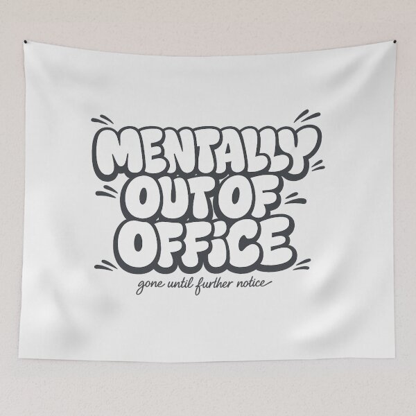 Item preview, Mentally Out Of Office Sweatshirt, For People Who Ghost Meetings designed and sold by PhylonBoxx.