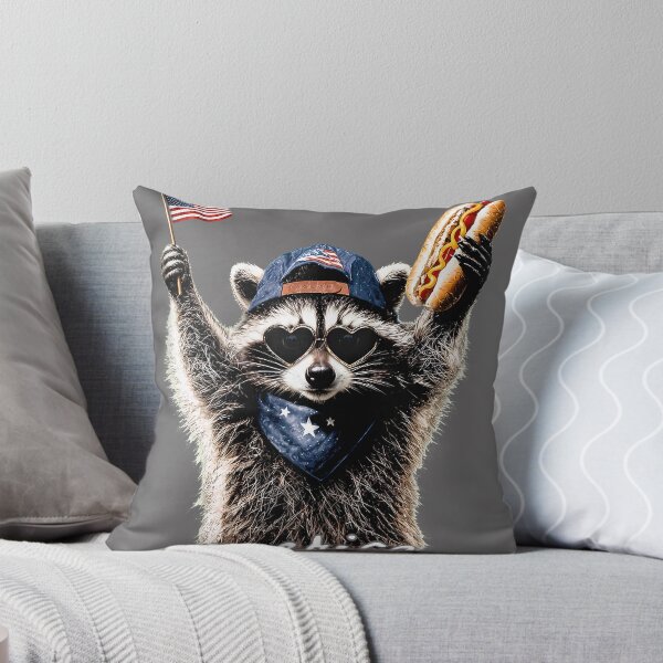 Item preview, Feral & Free Funny Patriotic Racoon Feral and Free 4th July designed and sold by KristineLi.