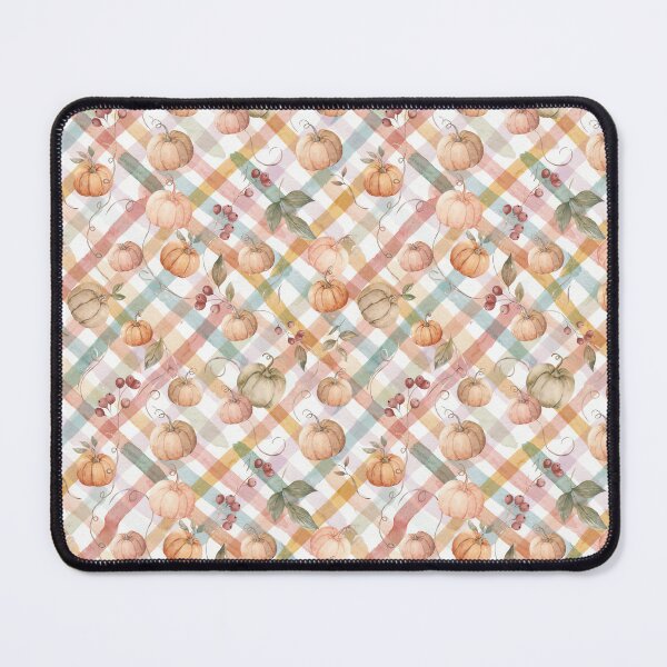 Item preview, Watercolor Pumpkin Plaid Autumn Pattern designed and sold by madtoyman.