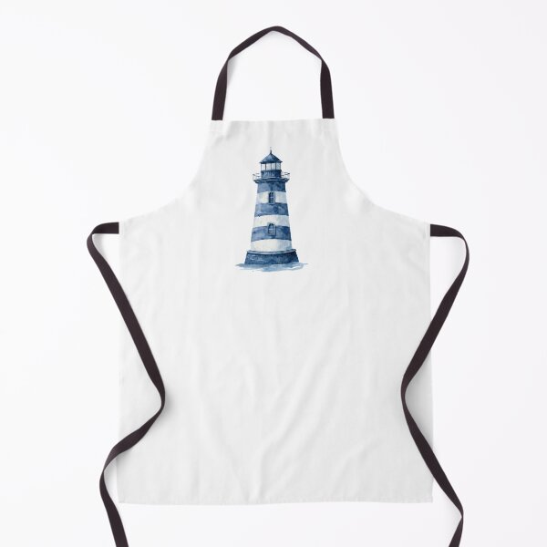 Item preview, Blue Watercolor Lighthouse Illustration | Coastal Nautical Wall Art designed and sold by Ramona-Gliga.