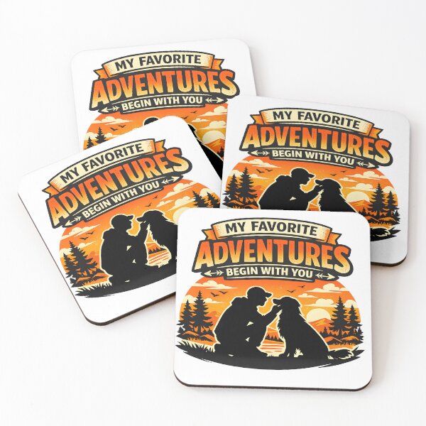 Item preview, My Favorite Adventures Begin With You – Golden Retriever Hiking Camping Dog Lover Design designed and sold by Sahil Randhawa.