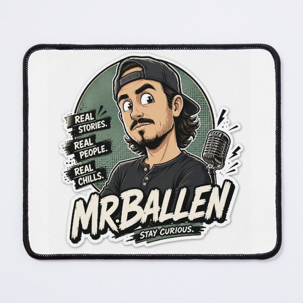 Item preview, Mr. Ballen Cartoon Horror Podcast Fan Art designed and sold by Abidel.
