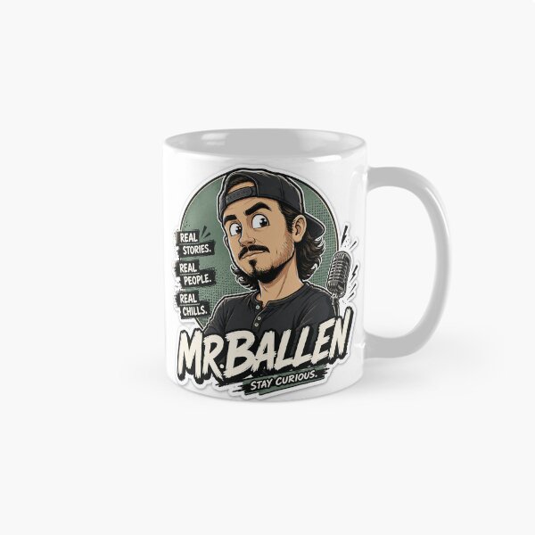 Item preview, Mr. Ballen Cartoon Horror Podcast Fan Art designed and sold by Abidel.
