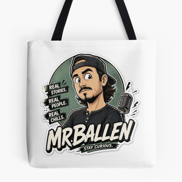 Item preview, Mr. Ballen Cartoon Horror Podcast Fan Art designed and sold by Abidel.