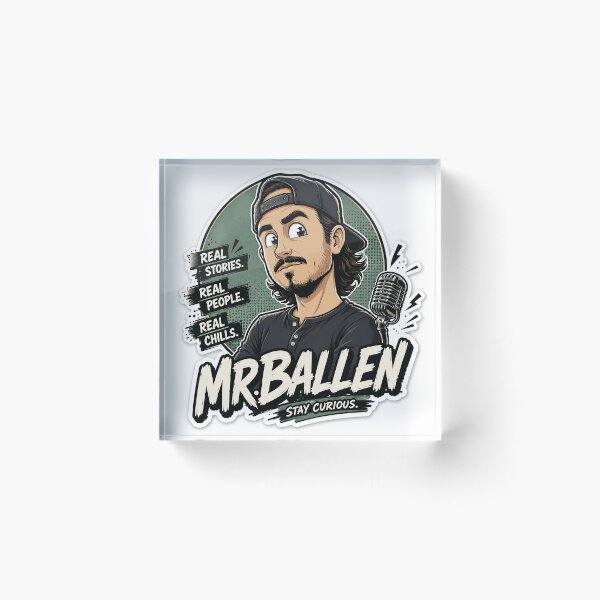 Item preview, Mr. Ballen Cartoon Horror Podcast Fan Art designed and sold by Abidel.
