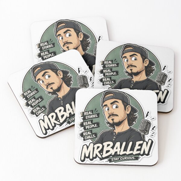 Item preview, Mr. Ballen Cartoon Horror Podcast Fan Art designed and sold by Abidel.