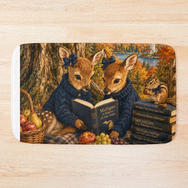 Item preview, Studious Fauns | Northern Michigan Autumn designed and sold by FreshWaterWares.