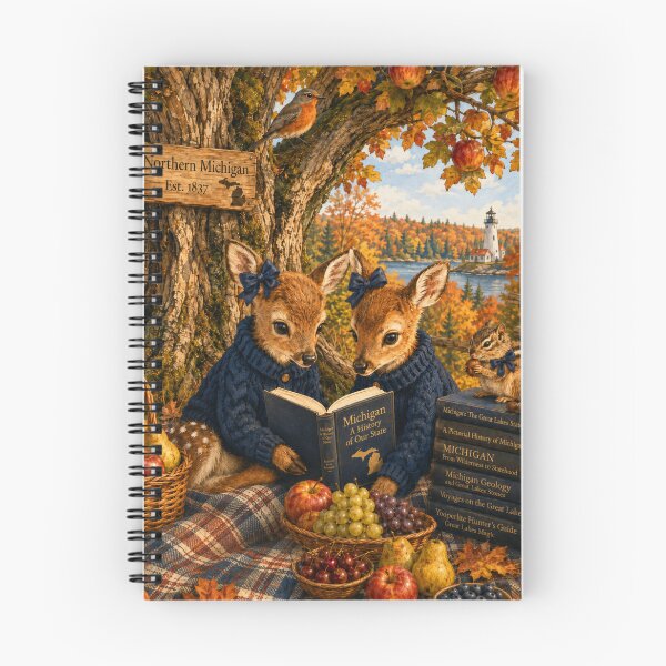 Item preview, Studious Fauns | Northern Michigan Autumn designed and sold by FreshWaterWares.