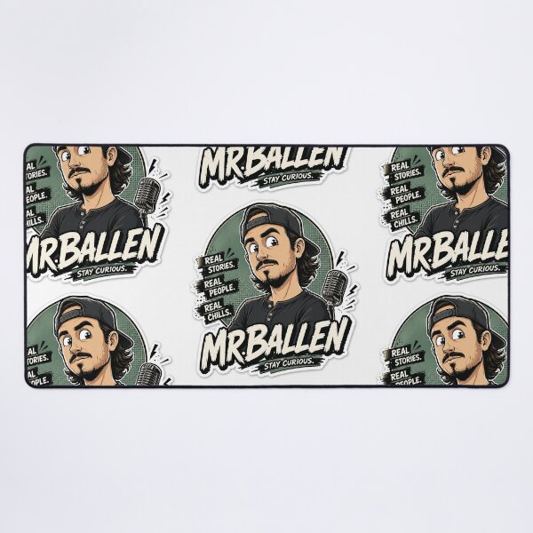 Item preview, Mr. Ballen Cartoon Horror Podcast Fan Art designed and sold by Abidel.