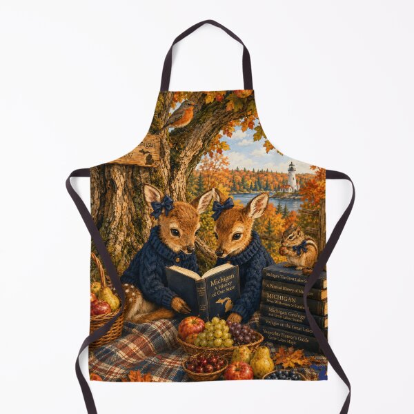 Item preview, Studious Fauns | Northern Michigan Autumn designed and sold by FreshWaterWares.