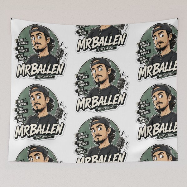 Item preview, Mr. Ballen Cartoon Horror Podcast Fan Art designed and sold by Abidel.