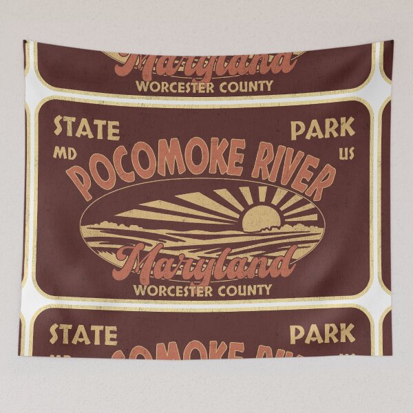 Item preview, Pocomoke River State Park, Worcester County, Maryland, badge design designed and sold by Wanderful-roads.