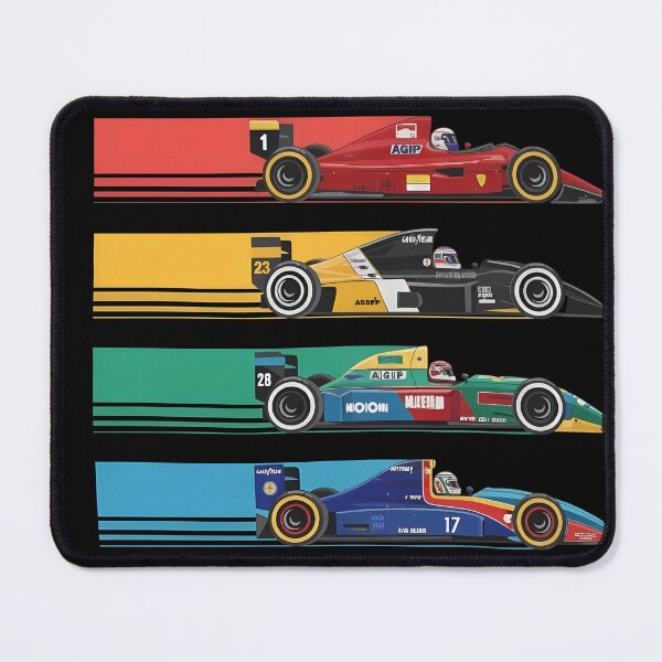 Item preview, Six Classic Open Wheel Racer Icons Vector designed and sold by Matastuffmerch.