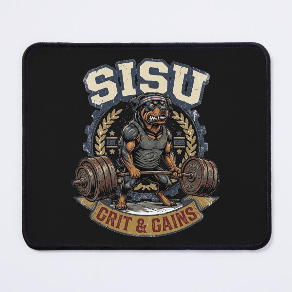 Item preview, Sisu Rottweiler - Old School Gym Grit designed and sold by SisuPrintsCo.