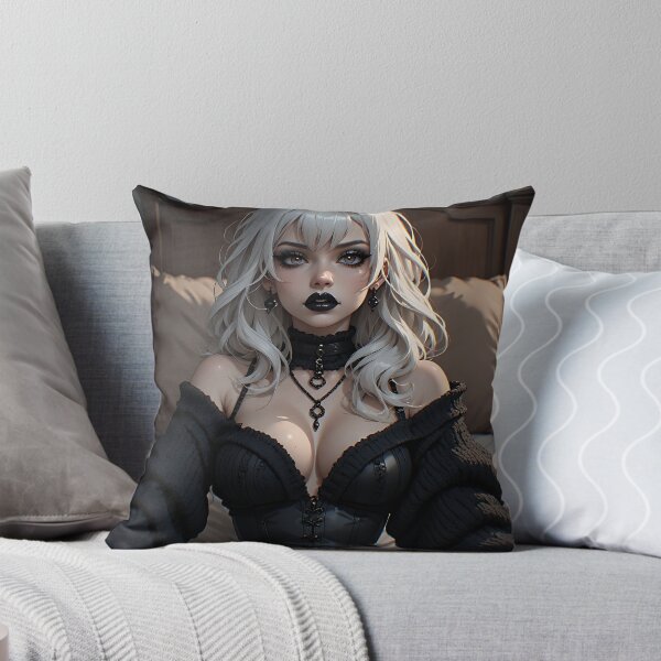 Item preview, Hot Halloween Anime Goth Girl Waifu 333 designed and sold by Your New Fixation.