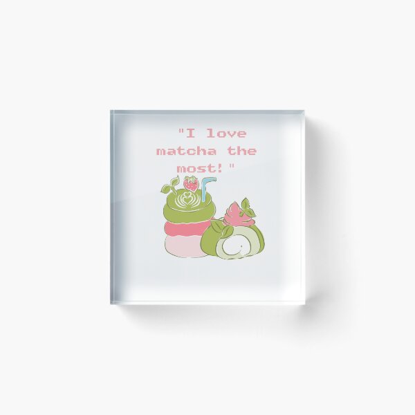 Item preview, I Love Matcha The Most Cute Dessert Swiss Roll & Green Tea designed and sold by Pe.peach.