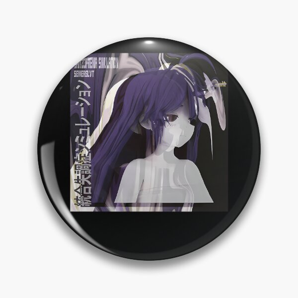 Item preview, Purple Hair Anime Character Distorted Glitch designed and sold by nizarsama.