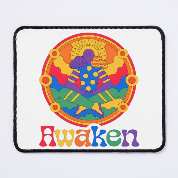 Item preview, Retro Chakra Meditation Badge | Vibrant Aura Spiritual Yoga designed and sold by Innersoul studio.