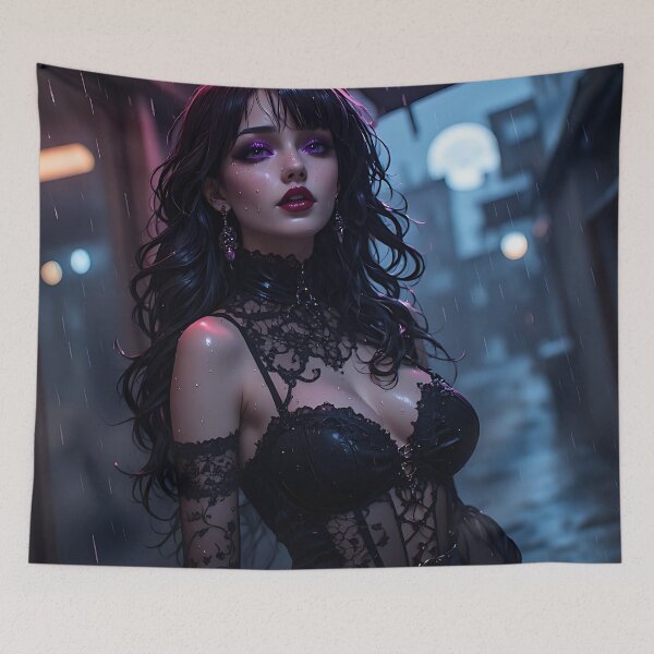 Item preview, Hot Halloween Anime Goth Girl Waifu 334 designed and sold by Your New Fixation.