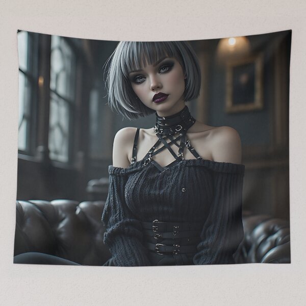 Item preview, Hot Halloween Anime Goth Girl Waifu 335 designed and sold by Your New Fixation.