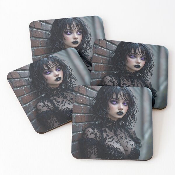 Item preview, Hot Halloween Anime Goth Girl Waifu 336 designed and sold by Your New Fixation.