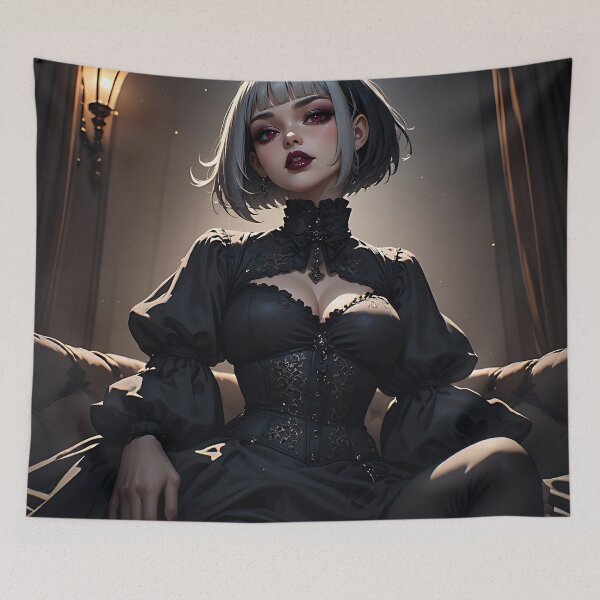 Item preview, Hot Halloween Anime Goth Girl Waifu 337 designed and sold by Your New Fixation.