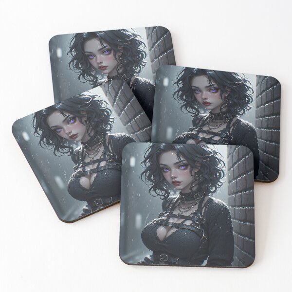 Item preview, Hot Halloween Anime Goth Girl Waifu 338 designed and sold by Your New Fixation.