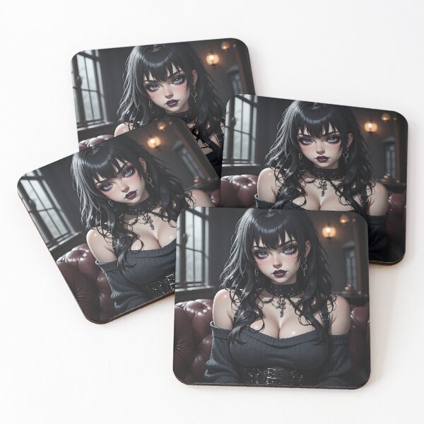 Item preview, Hot Halloween Anime Goth Girl Waifu 339 designed and sold by Your New Fixation.