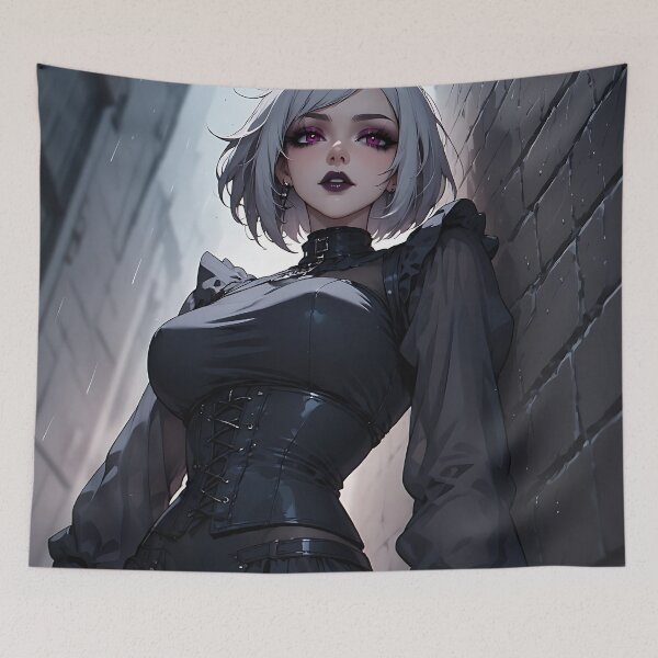 Item preview, Hot Halloween Anime Goth Girl Waifu 340 designed and sold by Your New Fixation.