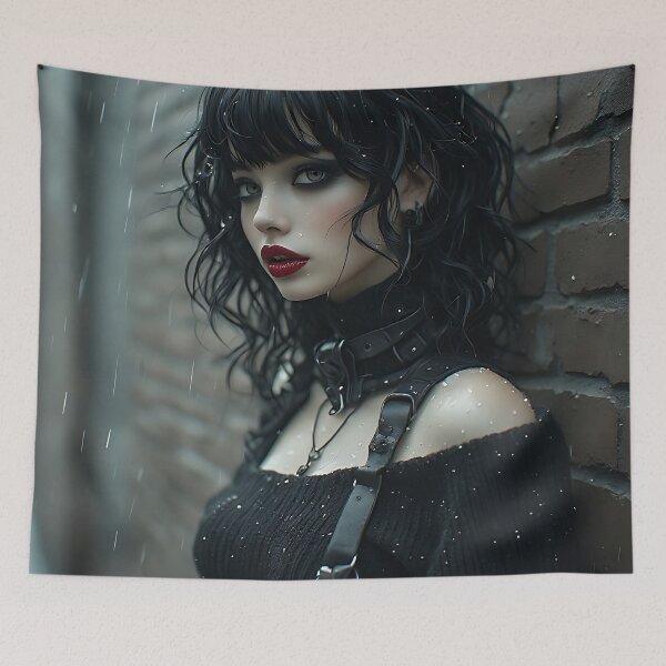 Item preview, Hot Halloween Anime Goth Girl Waifu 343 designed and sold by Your New Fixation.