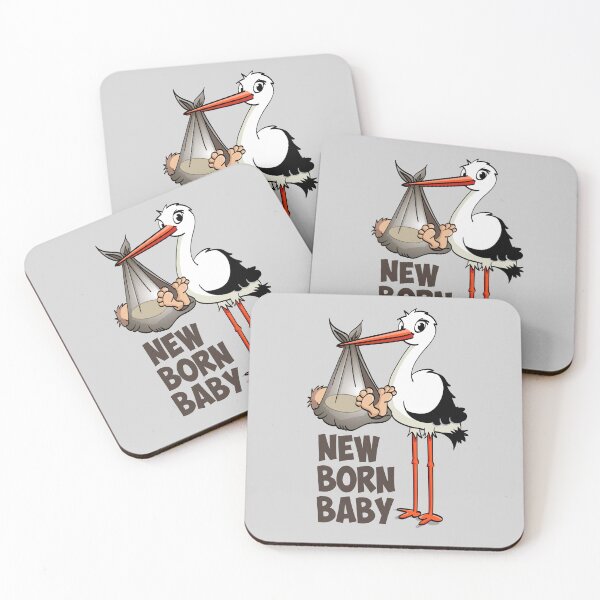 Item preview, The stork who delivers the baby, cartoon style illustration  designed and sold by Stef Ringoot, cartoons and illustrations.