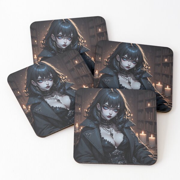 Artikelvorschau, Heißes Halloween-Anime-Goth-Girl-Waifu 346 entworfen und verkauft von Your New Fixation.