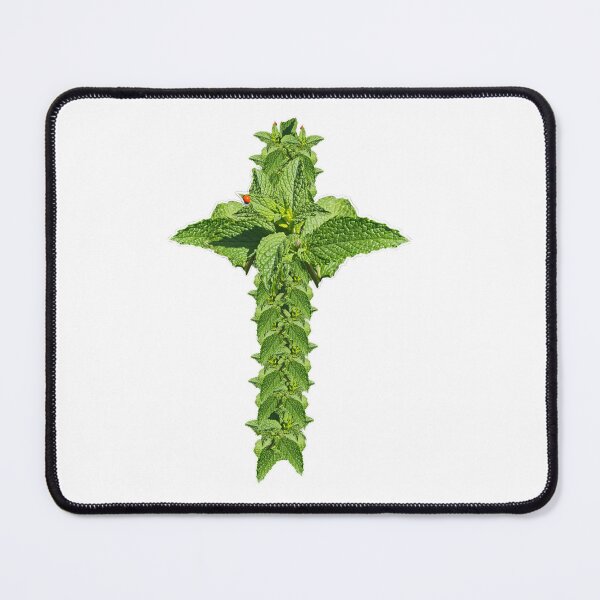 Item preview, mint leaf cross designed and sold by gracehopelove.