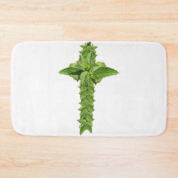 Item preview, mint leaf cross designed and sold by gracehopelove.
