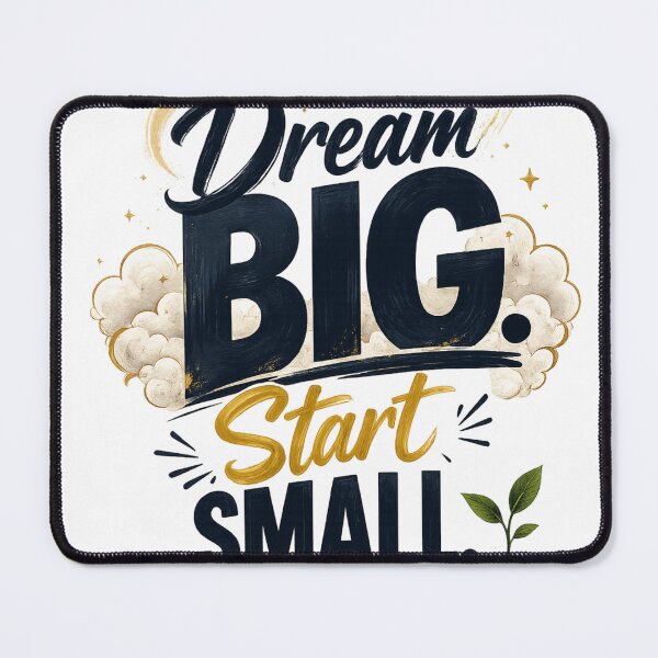 Item preview, Dream Big Start Small Motivational Quote Typography | Inspirational Success Design designed and sold by AnanthDesign.