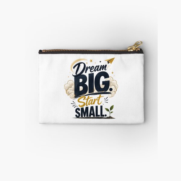 Item preview, Dream Big Start Small Motivational Quote Typography | Inspirational Success Design designed and sold by AnanthDesign.